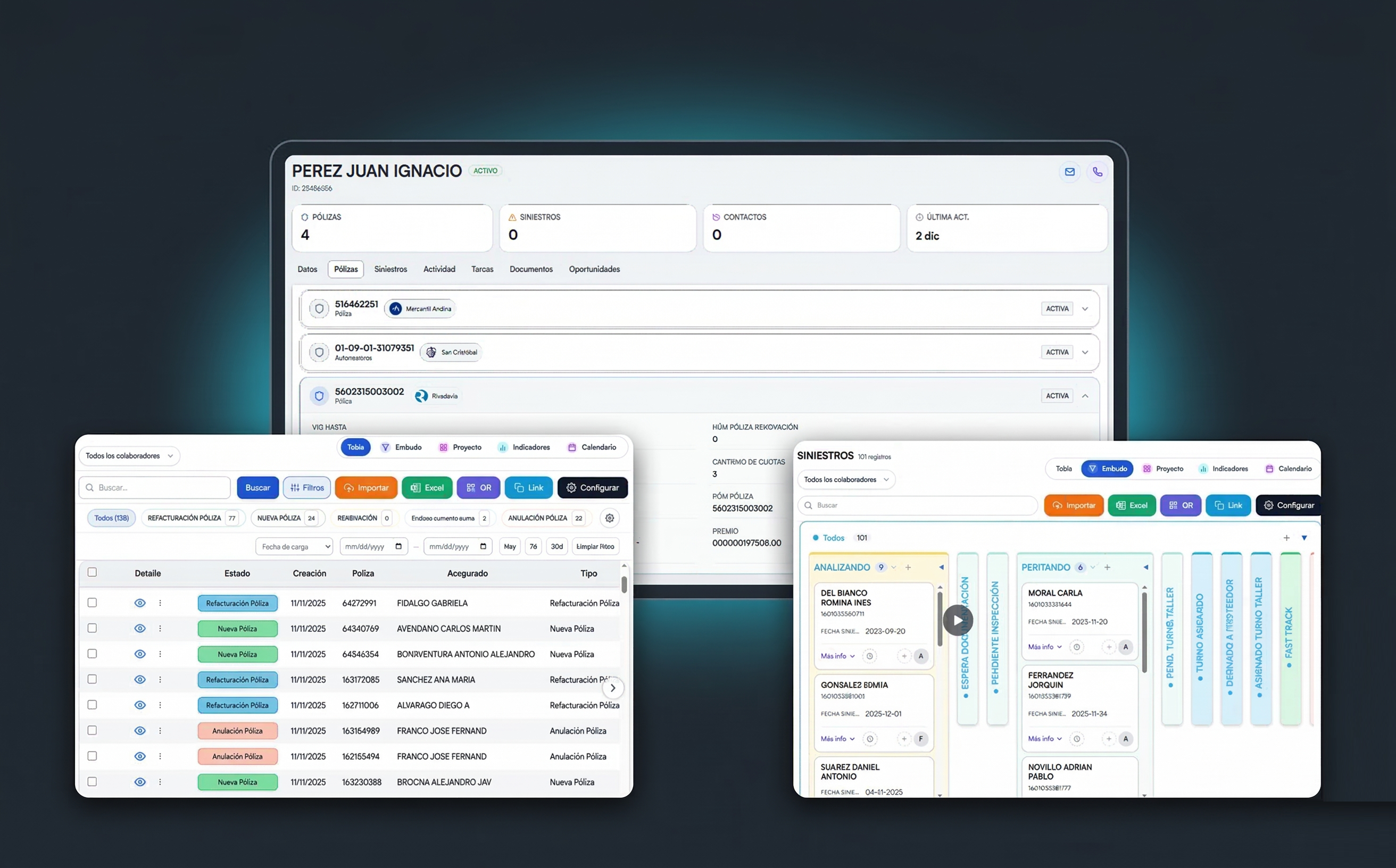 Captura de cartera integrada con compañías en VISION PAS.